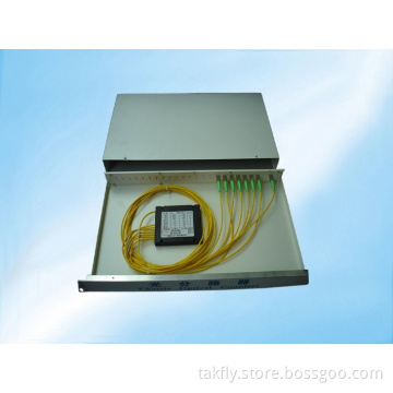 Manufacture 1X8 Rack-Mount Fiber Optic PLC Splitter